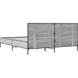  Okvir za krevet boja hrasta 140x190cm konstruirano drvo i metal | shoptok.hr