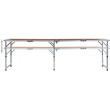  Sklopivi stol za kampiranje aluminijski 240 x 60 cm | Eponuda.com