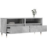 vidaXL TV omarica betonsko siva 100x34,5x44,5 cm inženirski les | Shoptok.si