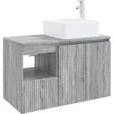  Set namještaja za kupaonicu 2 kom. Siva Sonoma 53 x 35 x 80 cm | Shoptok.si
