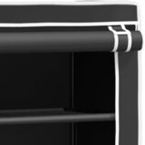  Stalak za pohranu na 2 razine crni 71x29,5x170,5 cm željezni | shoptok.hr