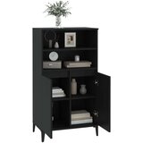  Visoka omara Črna 60x36x110 cm inženirski les, (20819822) | Shoptok.si