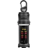 TACTICAL OffGrid LED svetilka s prenosno baterijo in karabinom črne barve Cene