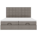  Ottoman krevet s madracima i LED diodama boje taupe 160x200 cm, tkanina | Eponuda.ba