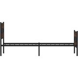 vidaXL Okvir kreveta bez madraca s uzglavljem i podnožjem 90x200 cm | shoptok.hr