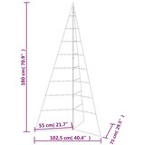 vidaXL Kovinska novoletna jelka za dekoracijo črna 180 cm | Shoptok.si