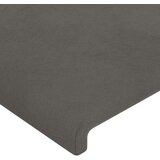  Posteljni okvir z vzglavjem temno siva 80x200 cm žamet, (20794669) | Shoptok.si