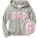 GAP Gray Girls' Baby Sweatshirt Logo Zip Hoodie Cijene