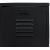  Ormar od metala u industrijskom stilu 67 x 35 x 107 cm crni | Eponuda.com