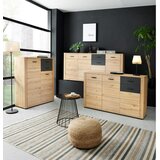 XORA komoda, antracit, hrast artisan | Shoptok.si