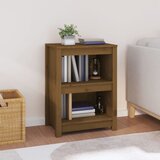 vidaXL Knjižna omara medeno rjava 50x35x68 cm trdna borovina Cene