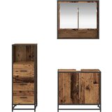 vidaXL set namještaja za kupaonicu 3 pcs staro drvo 65 x 33 x 60 cm | shoptok.hr