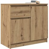  Komoda s ladicama artisan hrast 71x35x65 cm konstruirano drvo | shoptok.hr