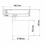 led ref šinski 301210-1 30W 3000K beli trofazni