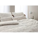 Elegante POSTELJNINA POPPY 140/200 cm žakar naravne barve | Shoptok.si