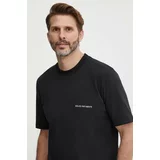 Sisley Kratka majica moški, črna barva