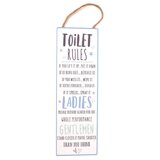 Widdop & Co. Love Life - Zidna dekoracija - Love Life, Toilet Rules, 30cm | ePonuda.com
