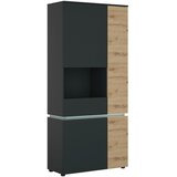 Modern Living Vitrina Luci, Barva Hrasta, Antracit Cene
