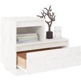  Noćni ormarići 2 kom bijeli 60x34x51 cm od masivne borovine | Eponuda.com