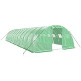  Staklenik s čeličnim okvirom zeleni 48 m² 12 x 4 x 2 m | shoptok.hr
