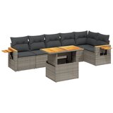  7-dijelni set vrtnih sofa sivi od poliratana | shoptok.hr