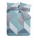 Catherine Lansfield Plavozelena posteljina za bračni krevet/za produženi krevet 230x220 cm Larsson Geo – Cijene