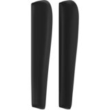  Uzglavlje s ušima crno 93x23x118/128 cm od umjetne kože | shoptok.hr