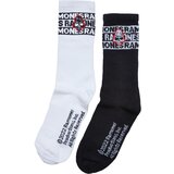 Merchcode Accessoires Ramones Skull Socks 2-Pack black/white Cene
