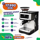 espresso aparat sa mlinom 2u1 ESM-20T