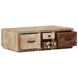  Stolić za kavu 90 x 60 x 30 cm od masivnog drva manga | Shoptok.si