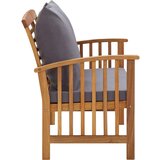  Klupa s jastucima 119 cm od masivnog bagremovog drva | shoptok.hr