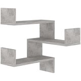 vidaXL Stenska kotna polica betonsko siva 40x40x50 cm iverna plošča | Shoptok.si