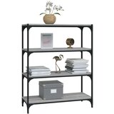 Ormarić za knjige boja hrasta 80x33x100 cm od drva i čelika | shoptok.hr