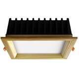  APLED-LED Ugradna SQUARE WOODLINE LED/12W/230V 3000K 17x17 cm masivna borovina | Eponuda.com