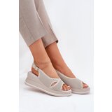 S. BARSKI Ladies Leather Wedge Sandals S.Barski | Shoptok.si
