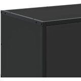 TV ormarić crni 100 x 35 x 41 cm konstruirano drvo i metal | Eponuda.com