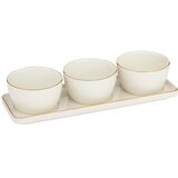 SG SET ZDJELICA ZA POSLUŽIVANJE ARYA, 9,5X5,5X9,5CM KERAMIKA BIJELA 4/1 | shoptok.hr
