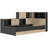 MID.YOU postelja s predalom 90 cm x 200 cm , črna, barve kostanja | Shoptok.si