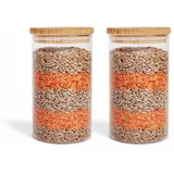 Bonami Essentials Steklene posode za shranjevanje živil v kompletu 2 ks moke/testenin –