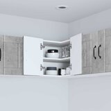  Zidni kutni ormar LUCCA Betonska siva 57 x 57 x 40 cm | Eponuda.ba