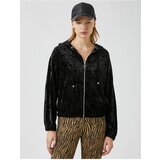 Koton Hooded Zipper Velvet Sweatshirt | Shoptok.si