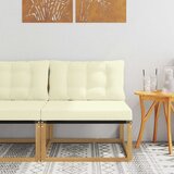  Srednja sofa za van s jastukom Bijela 79 x 83 x 73 cm čelik Cijene
