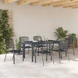  Vrtni set za objed 7 kom. Antracit Čelik s prahom | shoptok.hr