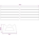  Samoljepiva brtvila za prozore Crna 10 x 6 mm 25 m EPDM pjena | shoptok.hr
