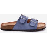 Boto Women's sandals on cork platform with buckles blue Evisolla | shoptok.hr