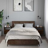  Zidni noćni ormarići 2 kom dimljeni hrast 40x31x39,5 cm | shoptok.hr