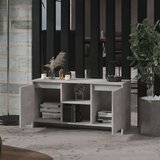 TV omarica betonsko siva 102x37,5x52,5 cm iverna plošča, (20730704) | Shoptok.si