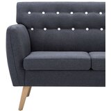  Trosjed presvučen tkaninom 172 x 70 x 82 cm tamnosivi | shoptok.hr
