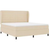 Box spring postelja z vzmetnico krem 180x200 cm tkanina, (22051376) | Shoptok.si