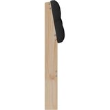  Tapecirani uzglavlje Crna 75 cm Čvrsto borovo drvo | Eponuda.com